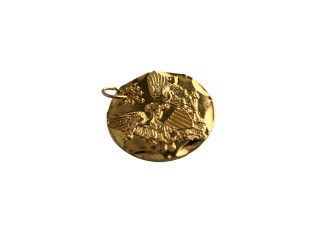 Eagle Coin Gold pendant 