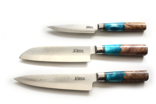 MaceMaker Milano, SanMai Kitchen Knives - set of 3